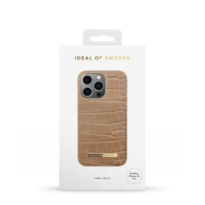 Ideal of Sweden Case for iPhone 14 Pro Max Atelier - Camel Croco
